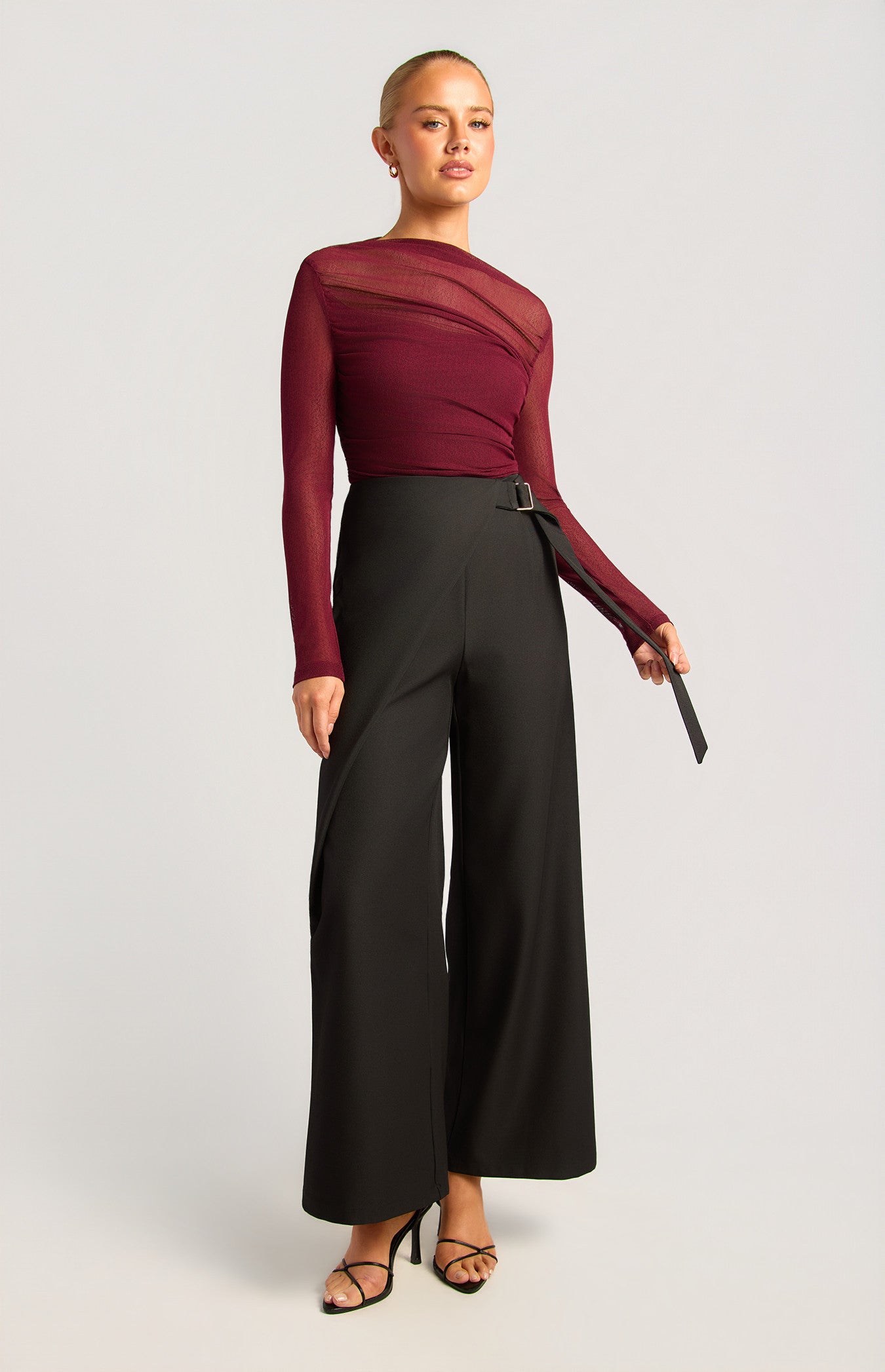 Wrap Tie Detail Pants